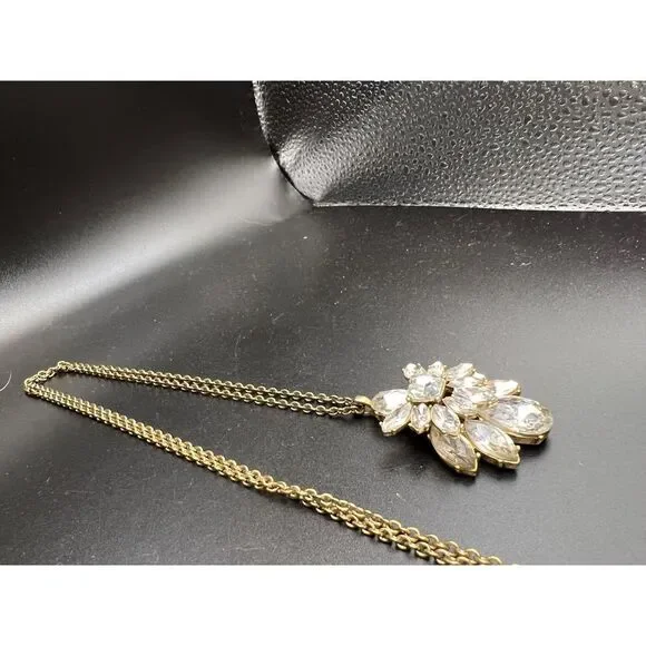 J. Crew Rhinestone Blossom Pendant - Picture 5 of 7